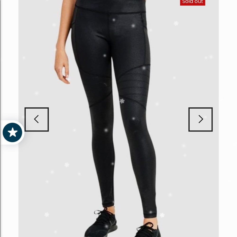 2 pairs of MonoB foil shimmer leggings
